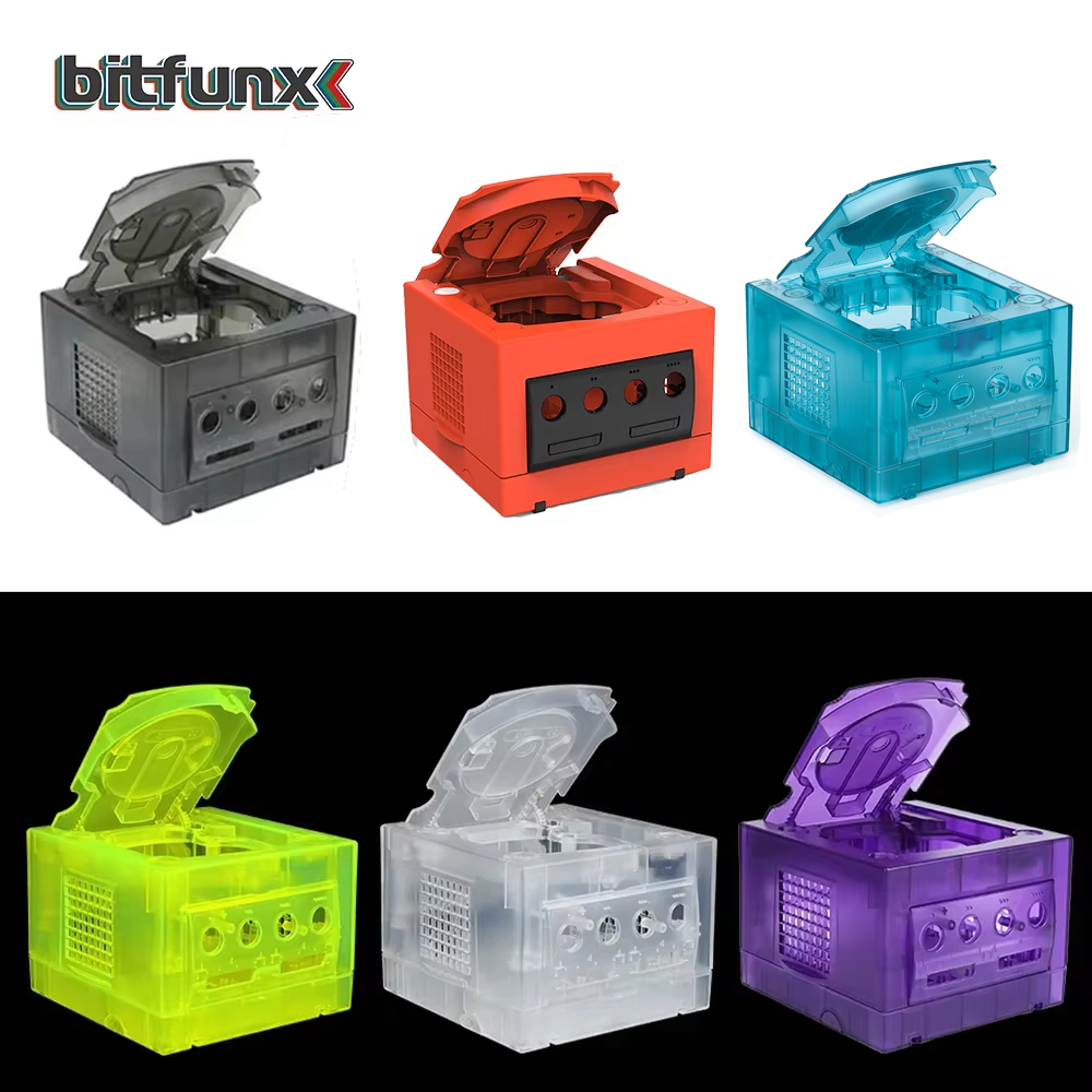 Retro Gaming Nintendo - BitFunx NGC 透明ボックス交換ケース DOL-001 および DOL-101