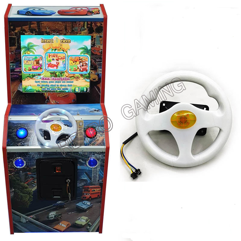 Retro Gaming Store - ステアリングホイールのための31で1レーシングカー炎フライングカーランウェイtravelinstyle子供ビデオゲームキャビネットパーツアーケード機