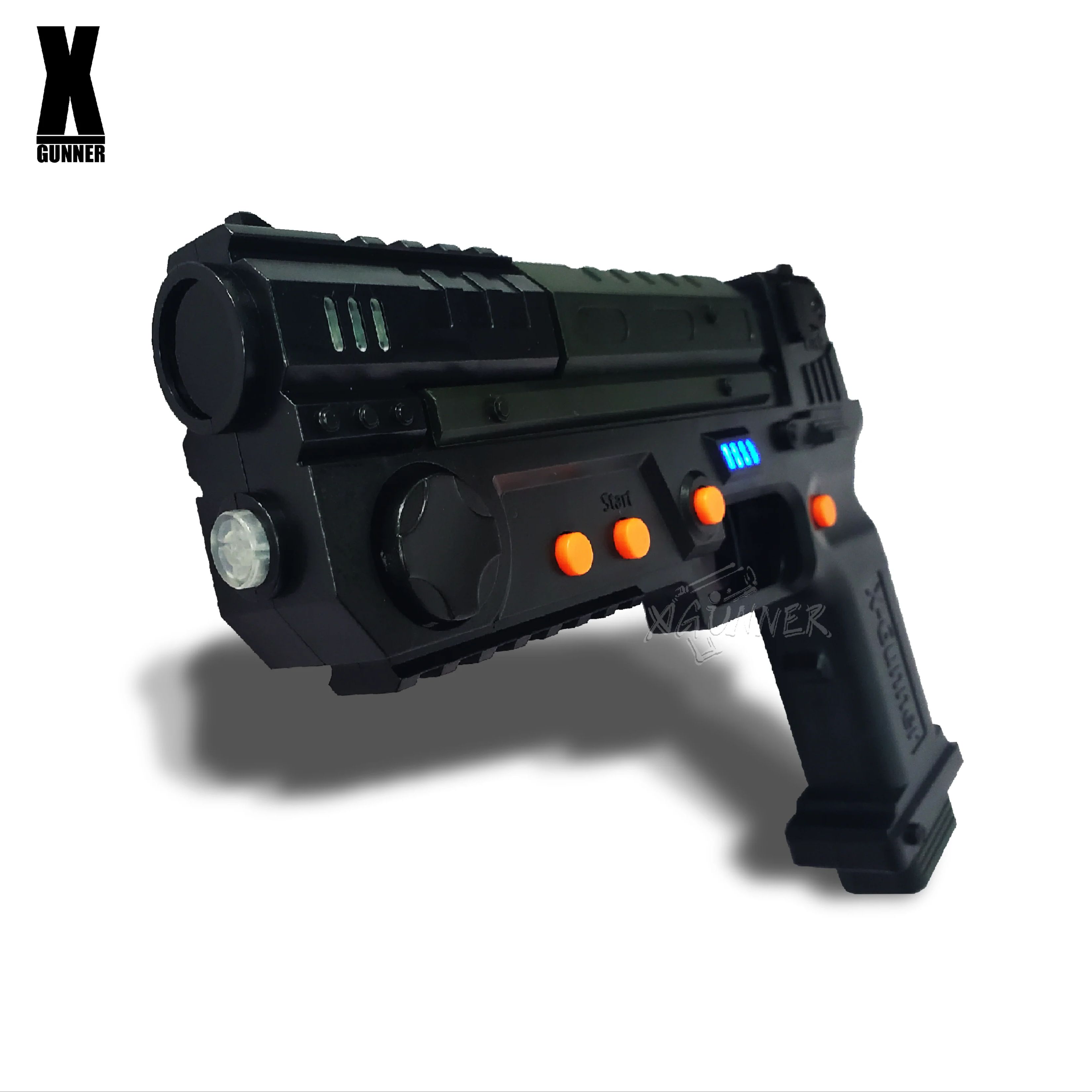 Retro Gaming Console Gun - X-GUNNER XGUNNER 2.4G ワイヤレスゲーミングライトガン、青と黒のシングルガン