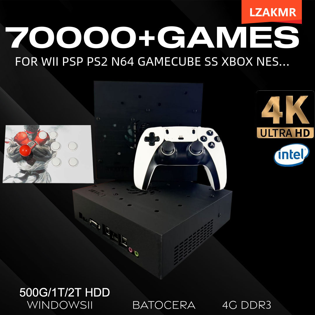Retro Gaming For Windows - レトロゲームコンソール 70000+ゲーム 2TB T8搭載 Wii PS2