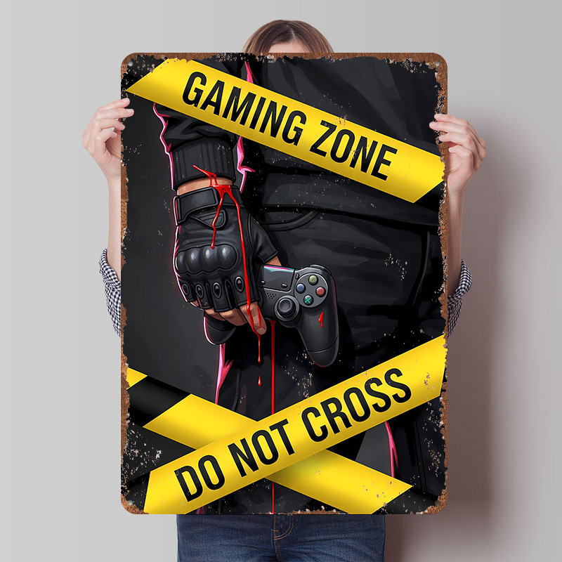 ゲーミングゾーン「Do Not Cross」ポスター、カスタ - Retro Gaming Zone のレビューと価格