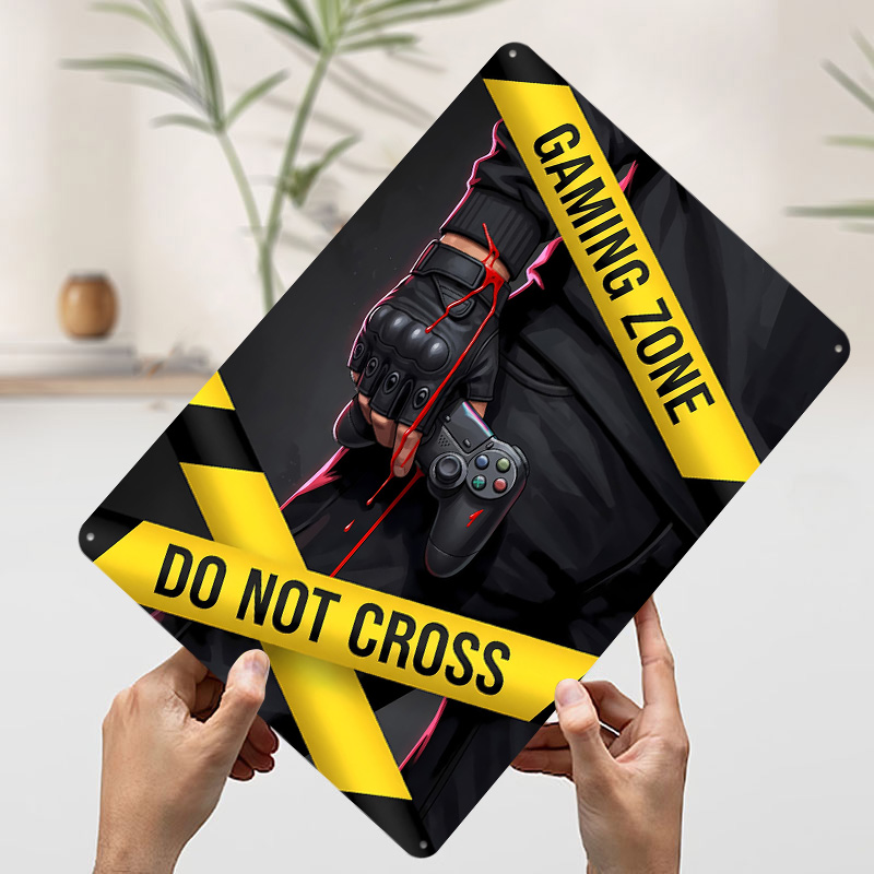 ゲーミングゾーン「Do Not Cross」ポスター、カスタ - Retro Gaming Zone のレビューと価格