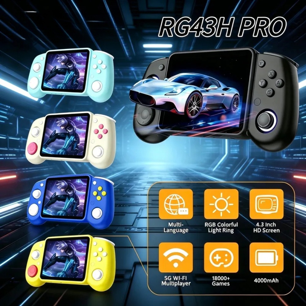 RG43H Pro ポータブルレトロハンドヘルドゲーム機 4 - Retro Gaming Console のレビューと価格
