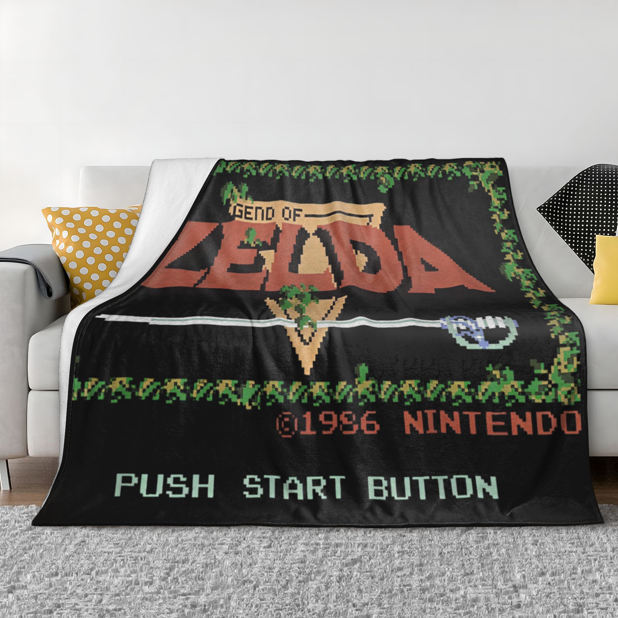 Z-ゼルダの伝説フランネルブランケットクラシックファミコンタ - Retro Gaming Zelda のレビューと価格
