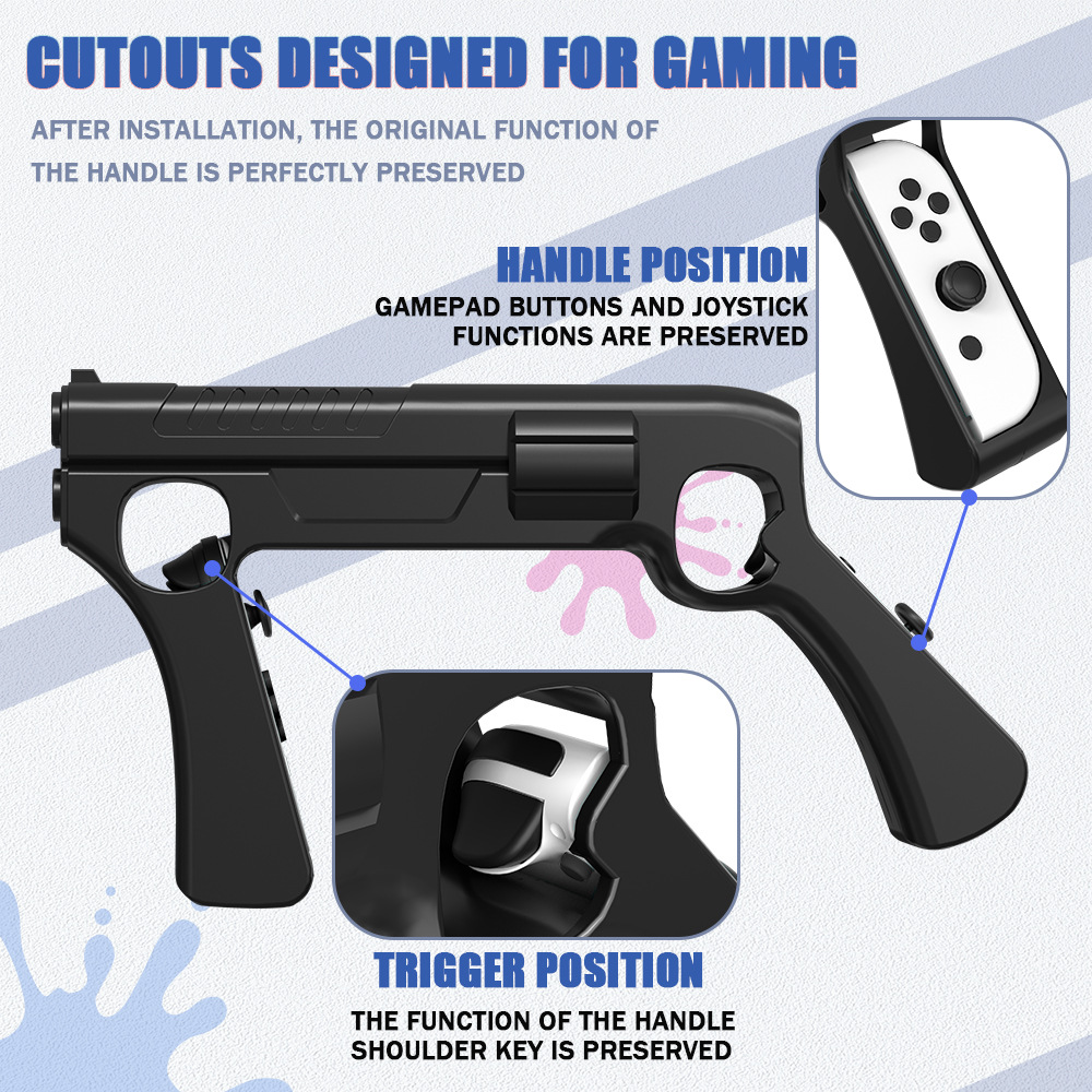 ニンテンドースイッチ Ns OLED ジョイコン銃形状ハンド - Retro Gaming Console Gun のレビューと価格