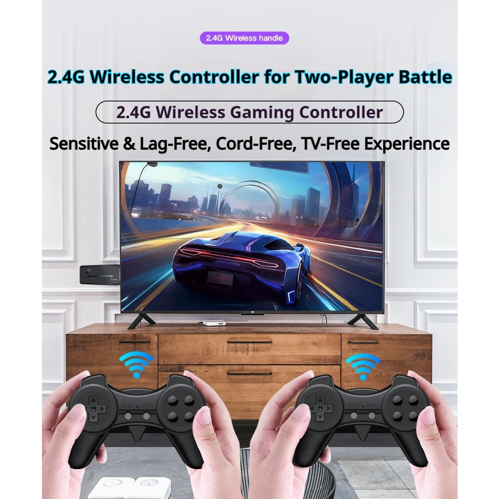 ポータブル4Kレトロゲームスティックコンソール、ワイヤレスコ - Retro Gaming Hub のレビューと価格