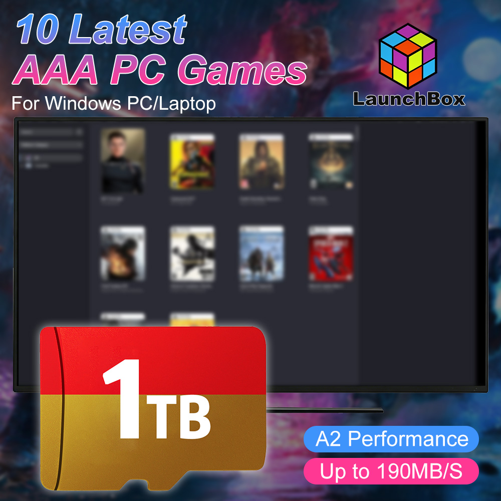 JMachen 1TB ゲームTFカード、最新のAAAゲーム - Retro Gaming For Windows のレビューと価格