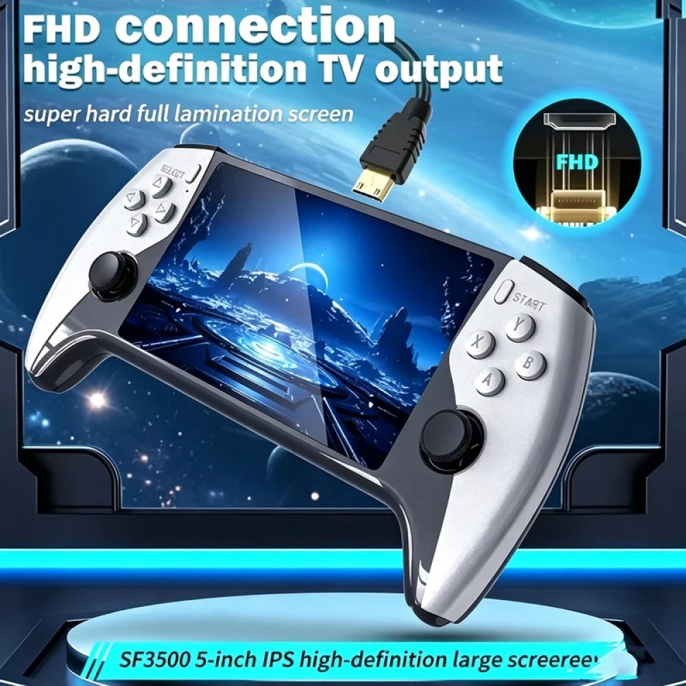 SF3500 5 インチハンドヘルドゲームコンソール PS1 - Retro Gaming Console のレビューと価格